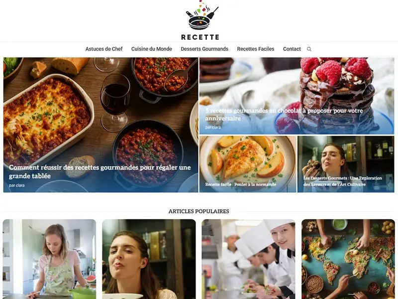 Recette de cuisine facile selon vos envies