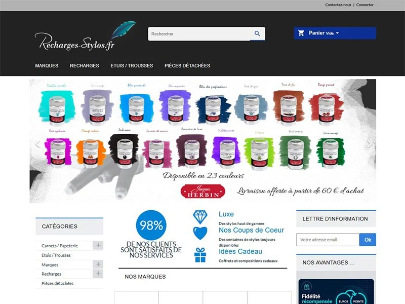 Recharges-Stylos : Vente de recharges pour stylos