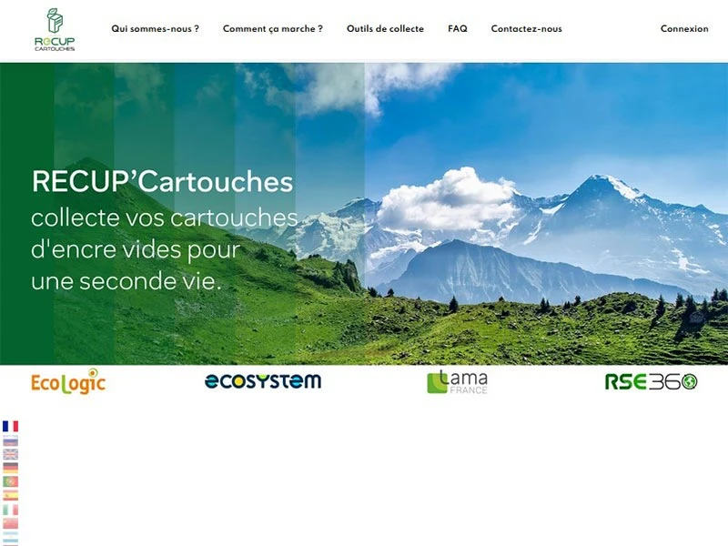 Recup'cartouche collecte et recylcle gratuitement vos cartouches d'encre