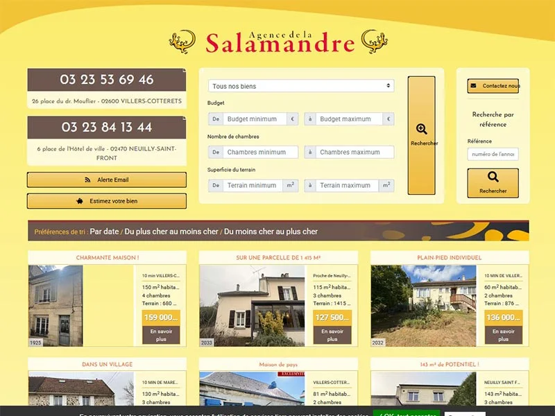 Salamandre Immobilier : Agence immobilière à Villers-Cotterets