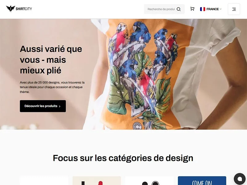 Shirtcity, t-shirt personnalisé en ligne