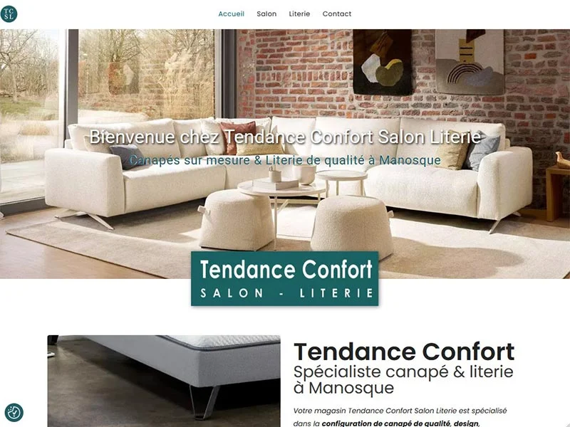 Tendance confort salon literie