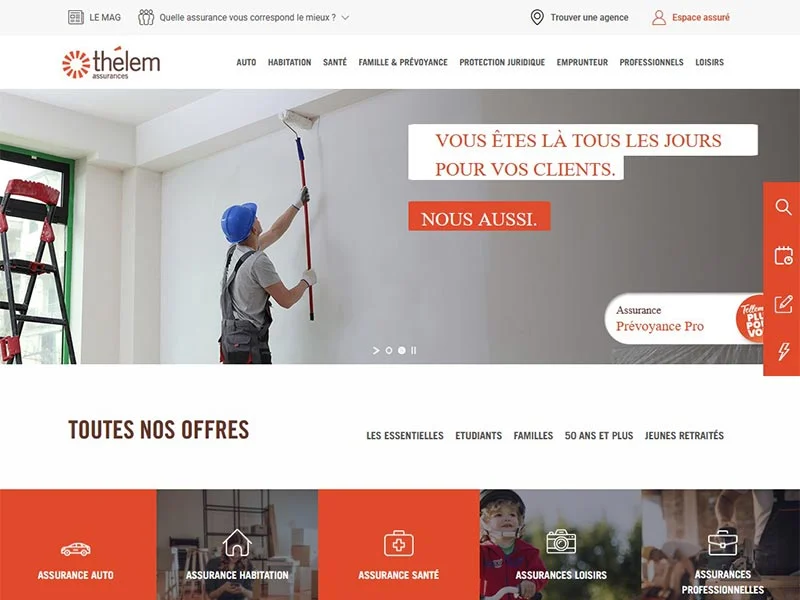 Thelem assurances : Assurance auto, santé, habitation