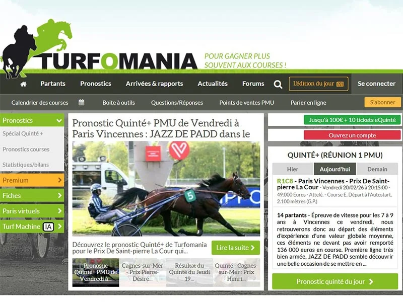 Turfomania, pronostics hippiques gratuits