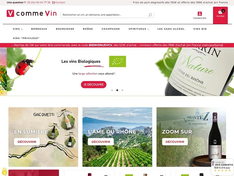 V comme Vin, les meilleurs vins et champagnes