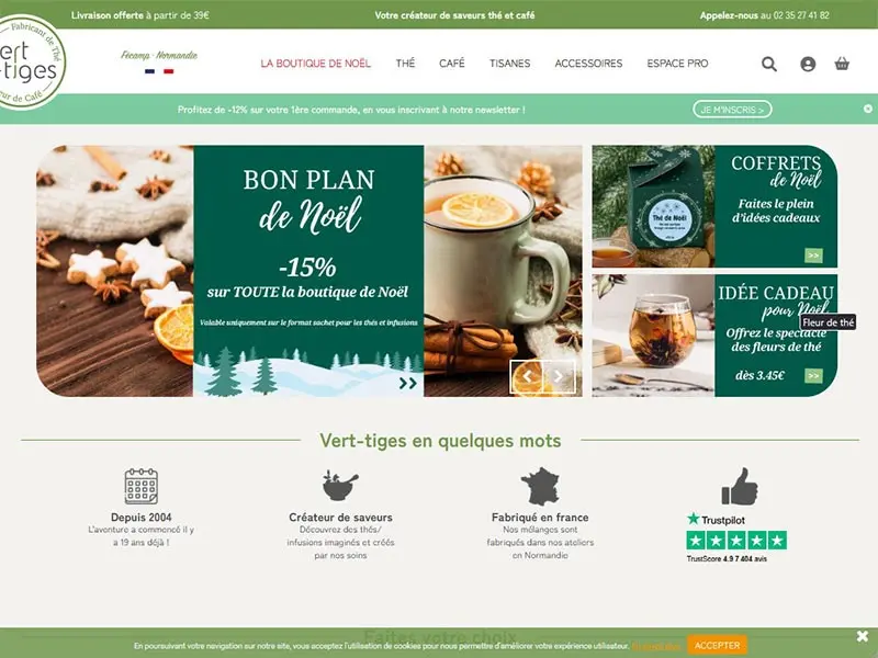 Vert Tiges : Thé, café, infusion