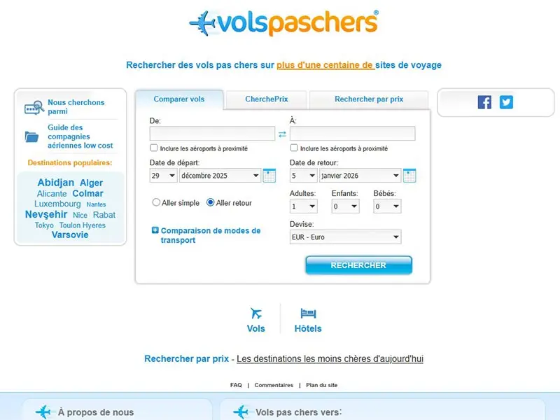 Vol pas cher - comparateur de prix de vols