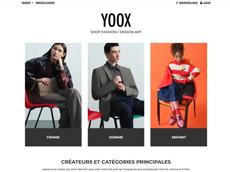 Yoox : Mode et design femmes, hommes, enfants